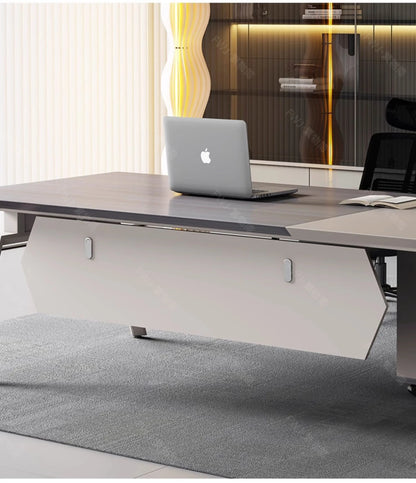 Living Room Lshaped Office Desk Luxury Design Chinese Style Fashion Office Desk Interior Escritorio Oficina Postmodern Furniture