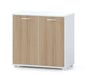 Office Furniture 2 Swing Door White Low Cabinet Office Filing Storage Cabinets