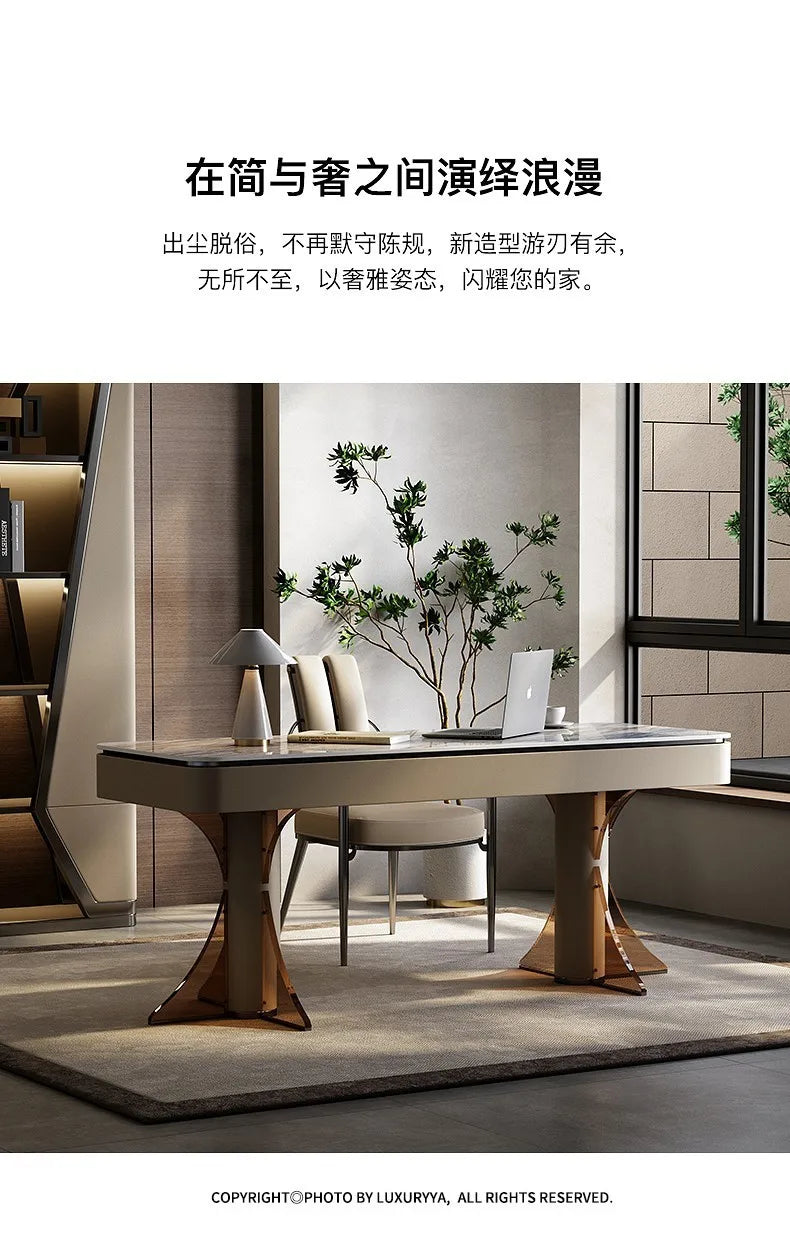 Elegant Craftsmanship In Large Office Desk Stunning European Design Standing Table Office Use Muebles Oficina Home Accessories