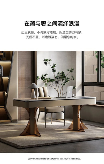 Elegant Craftsmanship In Large Office Desk Stunning European Design Standing Table Office Use Muebles Oficina Home Accessories