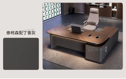 Fashion Large Size Office Desk Luxury Design Save Space Creative Computer Office Desk Executive Meuble Bureau Home Products