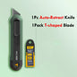 Deli 3pc Set Utility Knife Art Carving Knife Cutter School Suplies Cut Tools Wallpaper Stationery Express Delivery Safe Knife