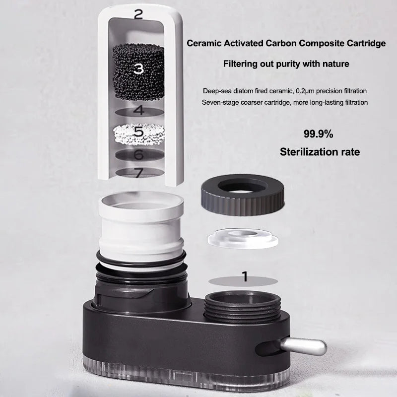 Splash proof faucet filter, water purifier, kitchen water treatment equipment, tap water filter customized
