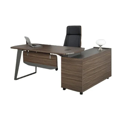 Modern Single Workstation Desk Beautiful Writing Board for Agent Purchase Open-Concept Office Furniture in Wood Home Decor
