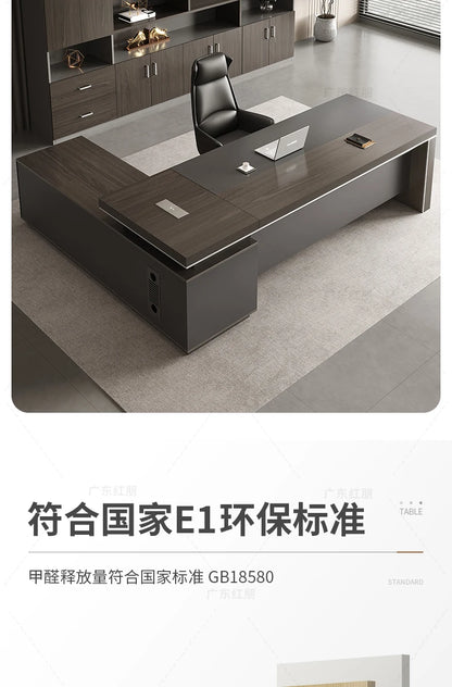 Wooden Lshaped Office Desk Modern Computer Standing Organizers Office Desk Space Saving Escritorio Oficina Postmodern Furniture