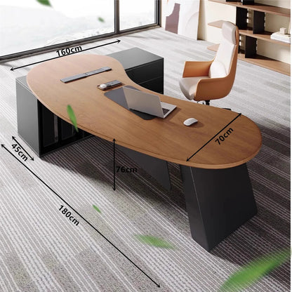 Wooden Study Office Desk Modern Computer Gaming Standing Long Executive Office Desk Luxury Escritorio Oficina Home Products