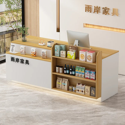 Office Bar Counter Cashier Counter Simple Custom Reception Desk Beauty Salon Escritorio De Recepcion Commercial Furniture
