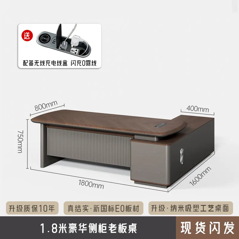 Fashion Large Size Office Desk Luxury Design Save Space Creative Computer Office Desk Executive Meuble Bureau Home Products