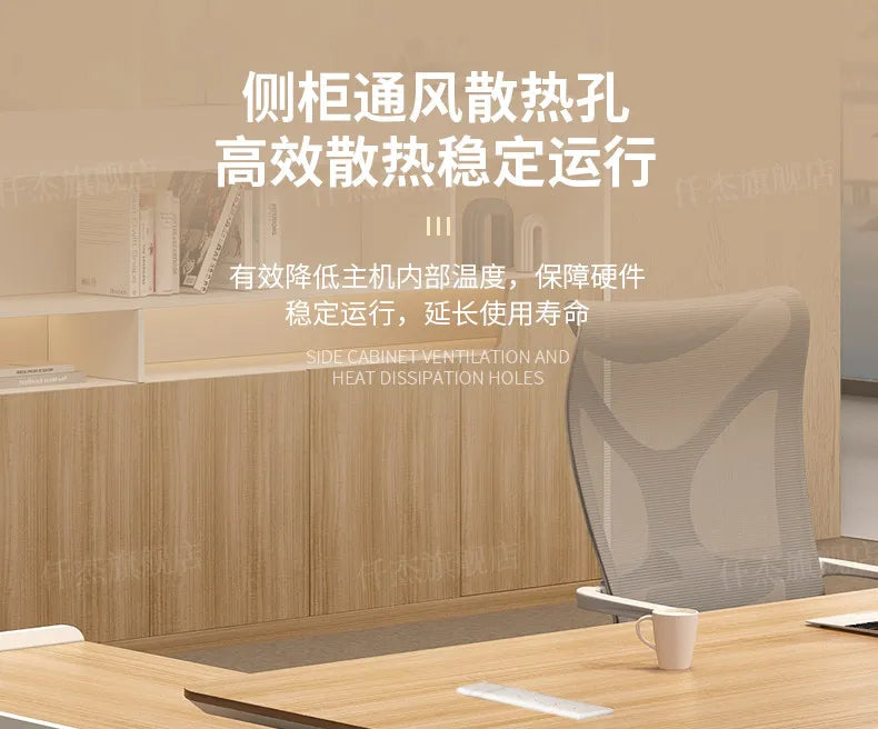 Wooden Study Office Desk Modern Computer Space Saving Luxury Design Safe Office Desk Aesthetic Mesa Ordenador Room Furniture