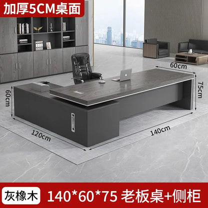 Modern Computer Office Desk Wooden Study Minimalist Save Space Interior Office Desk Fashion Meuble Bureau Ornaments Accessories