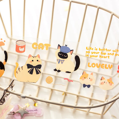 Mr Paper 2rolls/bag kawaii cat and dog diary series tape cute style handbook tape DIY diary photo frame phone case