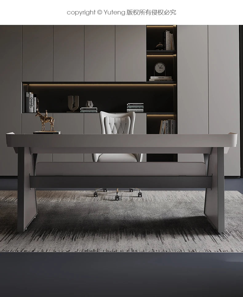 Premium European Style Office Desk Large Craft Sedentary Table Offers Ergonomic Comfort Long Hours Muebles Oficina Accessories