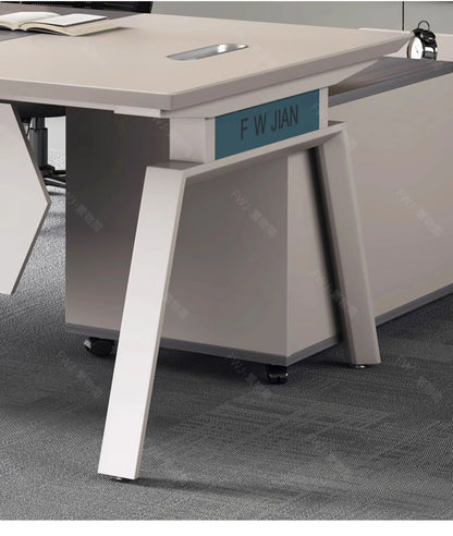 Living Room Lshaped Office Desk Luxury Design Chinese Style Fashion Office Desk Interior Escritorio Oficina Postmodern Furniture