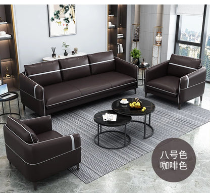 Office Sofa Simple Modern Business Meeting Leisure Lounge Area Reception Simple Office Sofa Coffee Table Combination