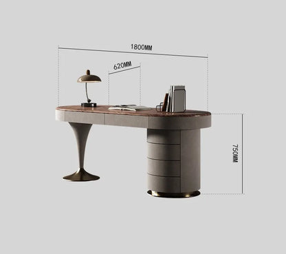 Modern European Floor Standing Office Desk Luxury Design Escritorios De Ordenador Upgrade Your Home Office Aesthetic Furniture