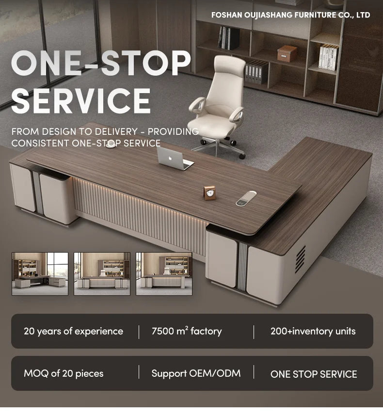 Wide Working Space Convenient Computer Table Workstation Desk Office Furniture Classical Minimalist Office Desks  boss office de