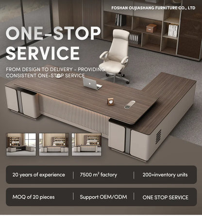 Wide Working Space Convenient Computer Table Workstation Desk Office Furniture Classical Minimalist Office Desks  boss office de