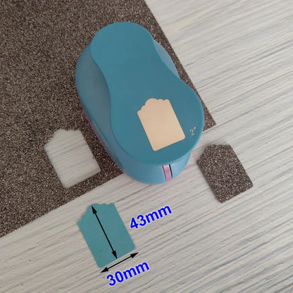 1.5'' 2" 3" DIY Paper Tag Photo Frame Card Cutter Scrapbook Large-scale Embossing device Hole Punch Kids Handmade Craft Gift Cut