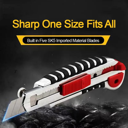 5-Series Art Knife 18mm Heavy duty Adhesive Knife Large Five Series Wallpaper Knife Paper Cutting Knife