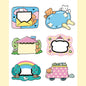 Korean Cute Kawaii Graffiti Style Photo Frame Stickers Girl Photo Star Card Photo Album Diary DIY Decorative Cartoon Stickers