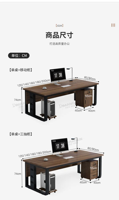 Interior Fashion Office Desk Luxury Designer Aesthetic Office Desk Universal Safe Mesa Ordenador Ornaments Home Furniture