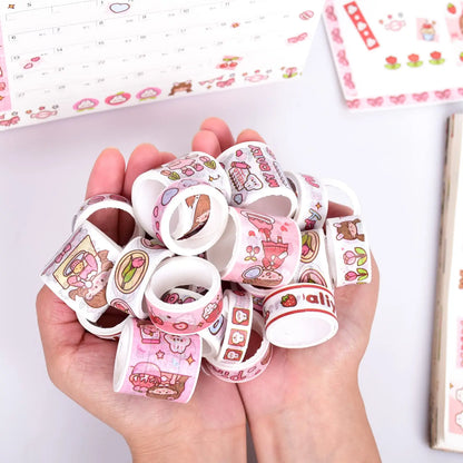 20 Rolls Cute Girl Washi Tape Set, DIY Aesthetic Masking Sticker, Photo Frame Laptop Keyboard Phone Case Wall Decorative Sticker