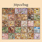 2Style 30Pcs/bag Food Sticker Book DIY Handbook Scrapbook Photo Frame Envelope Phone Case Stickers Scrapbooking Journal Stickers