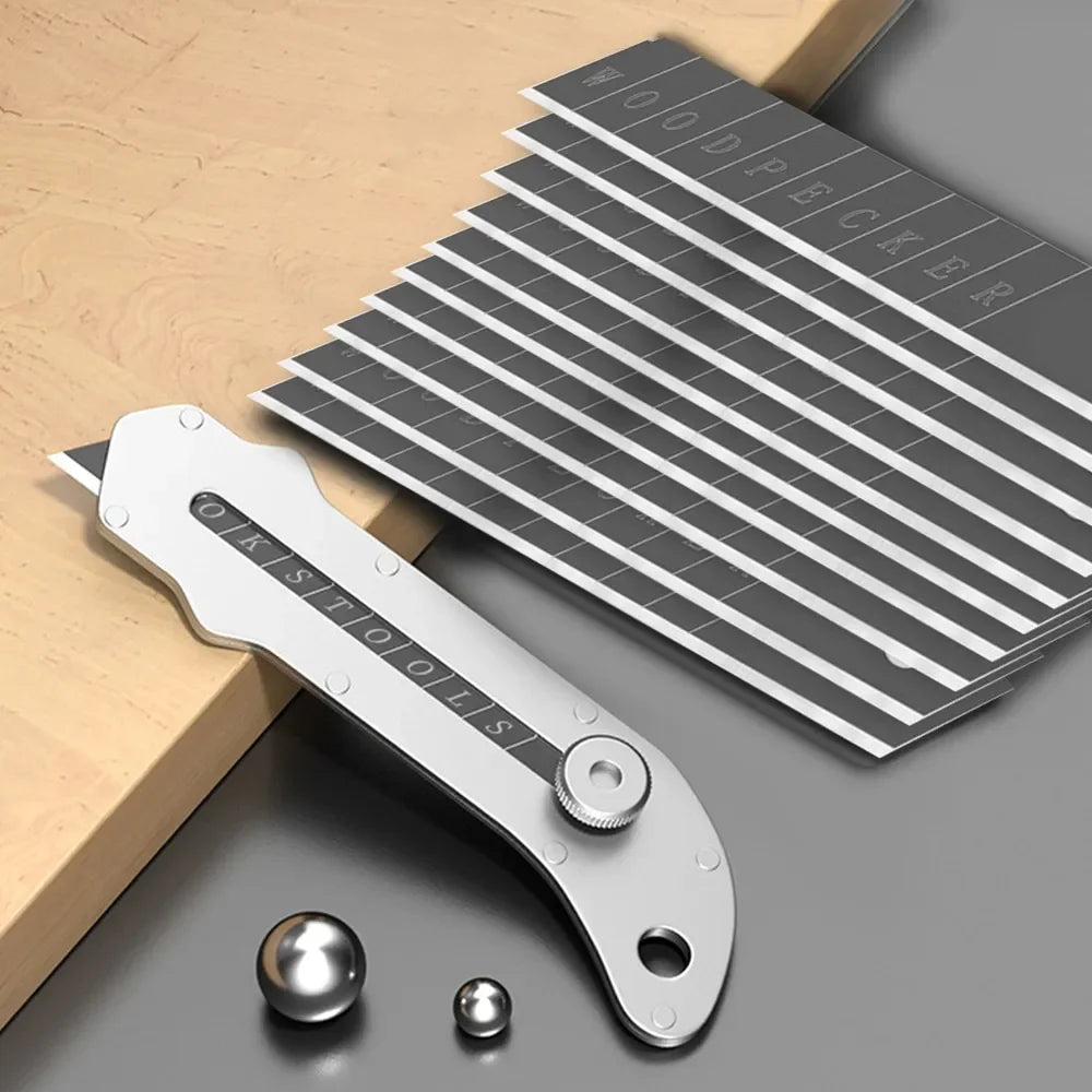 New Stainless Steel Portable Utility Knife Retractable Wallpaper Unboxing Knife Paper Cutter Office School Stationery Supplies