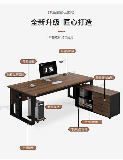 Interior Fashion Office Desk Luxury Designer Aesthetic Office Desk Universal Safe Mesa Ordenador Ornaments Home Furniture