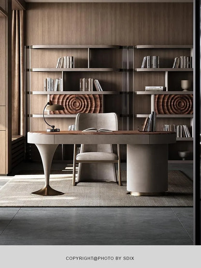 Modern European Floor Standing Office Desk Luxury Design Escritorios De Ordenador Upgrade Your Home Office Aesthetic Furniture