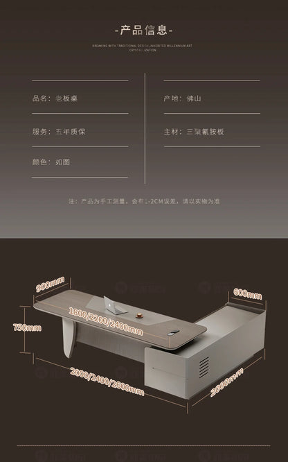 Contemporary Gaming Office Desk Luxury Modern Design Comfortable Workspace Organizer Escritorio Home Office Use Muebles Oficina