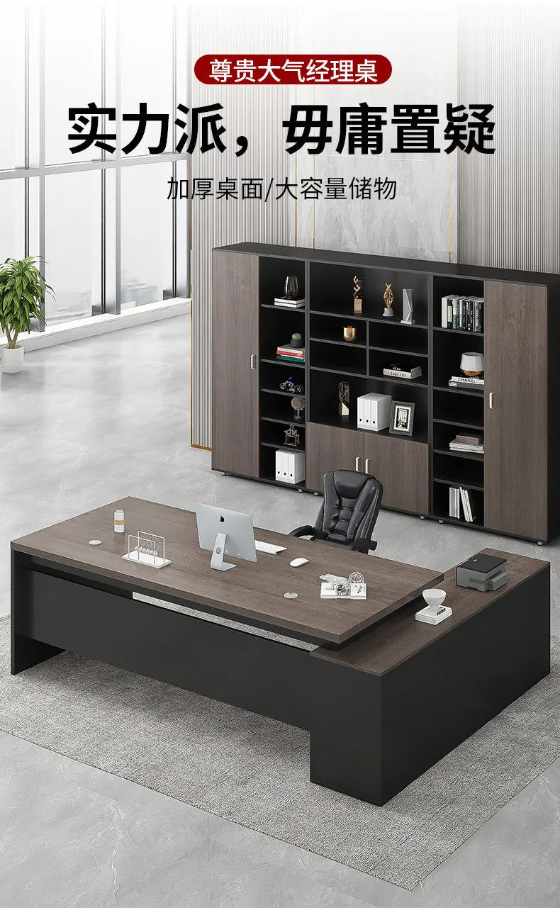 Standing Aesthetic Office Desk Design Large Organizers Modern Fashion Office Desk Interior Mesas Escritorio Room Furnitures