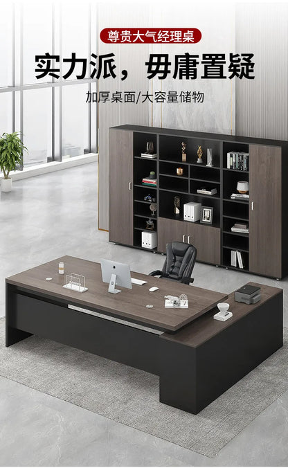 Standing Aesthetic Office Desk Design Large Organizers Modern Fashion Office Desk Interior Mesas Escritorio Room Furnitures