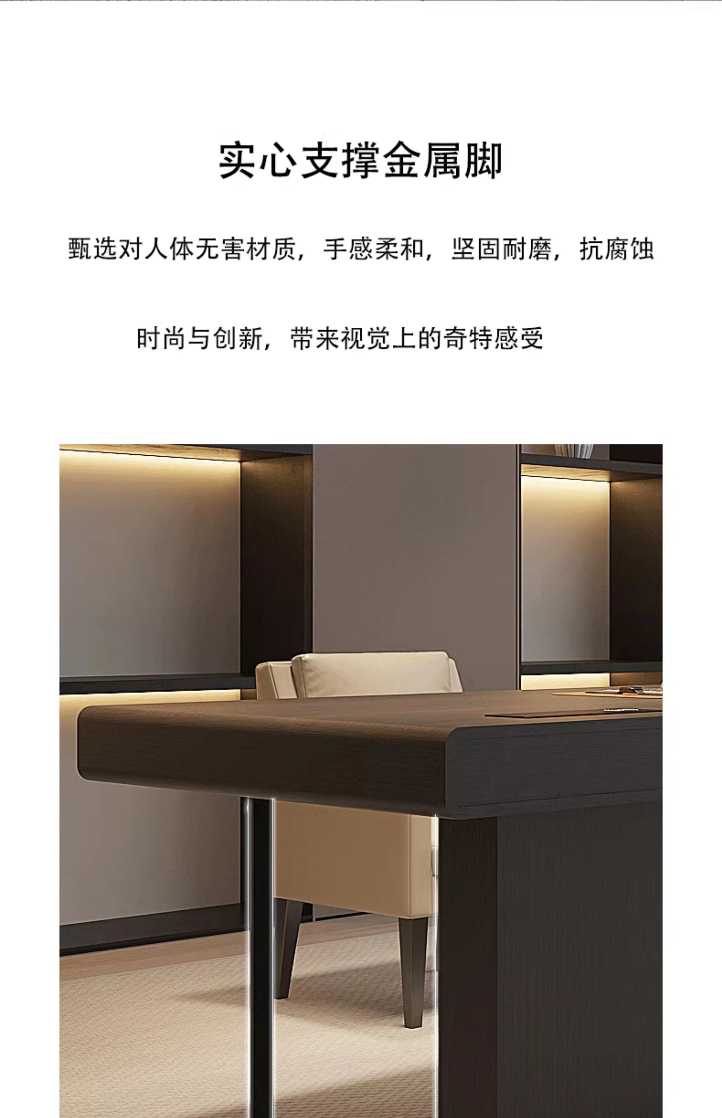 Stylish Executive Writing Desk Perfect Office Study Corner Modern Design Meets Functionality Mesa Para Computador Accessories