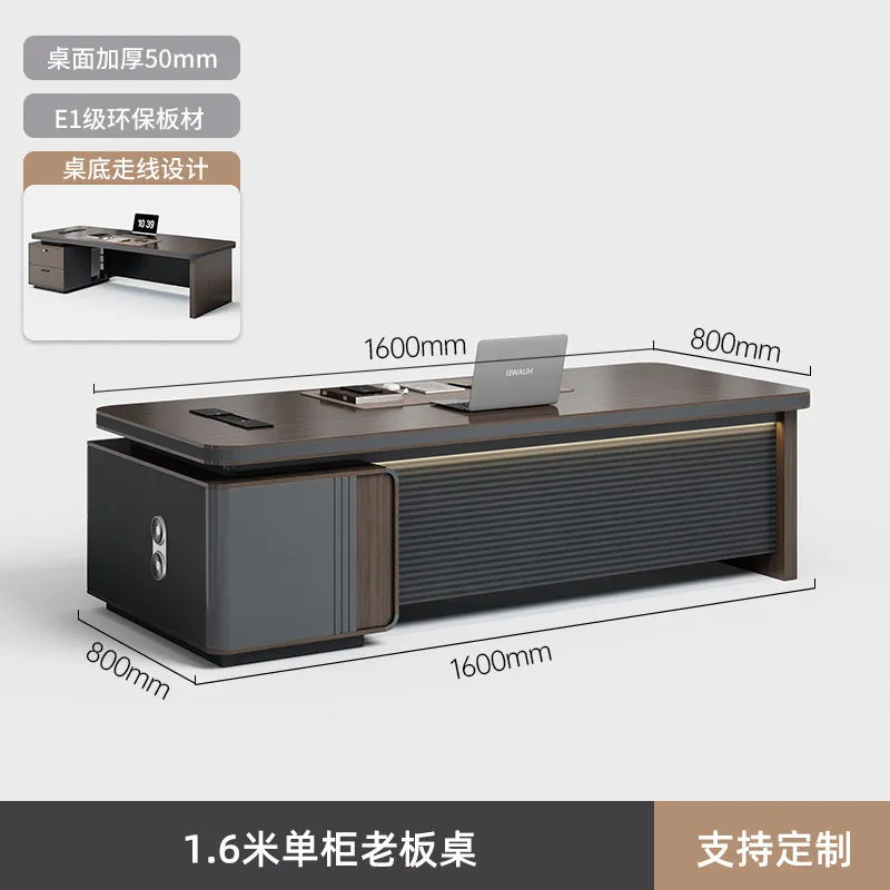 Modern Luxury Office Desk Computer Minimalist Multifunctional Design Office Desk Storage Executive Ordenador Unique Furniture