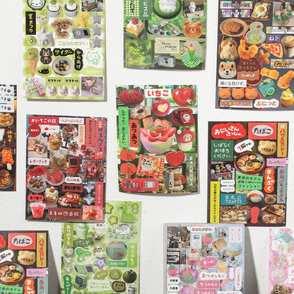 Mr. Paper 45 Sheets/book Creative Sticker Book Used of DIY Phone Case Photo Frame Album Scrapbook Retro Decoration Art Stickers