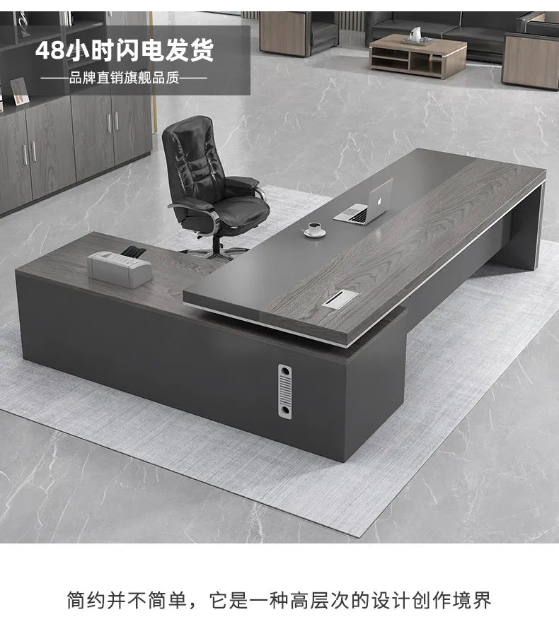 Modern Computer Office Desk Wooden Study Minimalist Save Space Interior Office Desk Fashion Meuble Bureau Ornaments Accessories