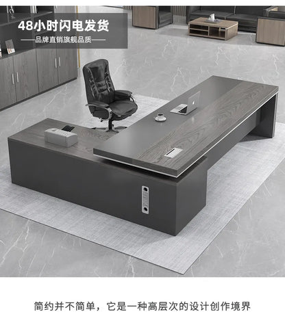 Modern Computer Office Desk Wooden Study Minimalist Save Space Interior Office Desk Fashion Meuble Bureau Ornaments Accessories