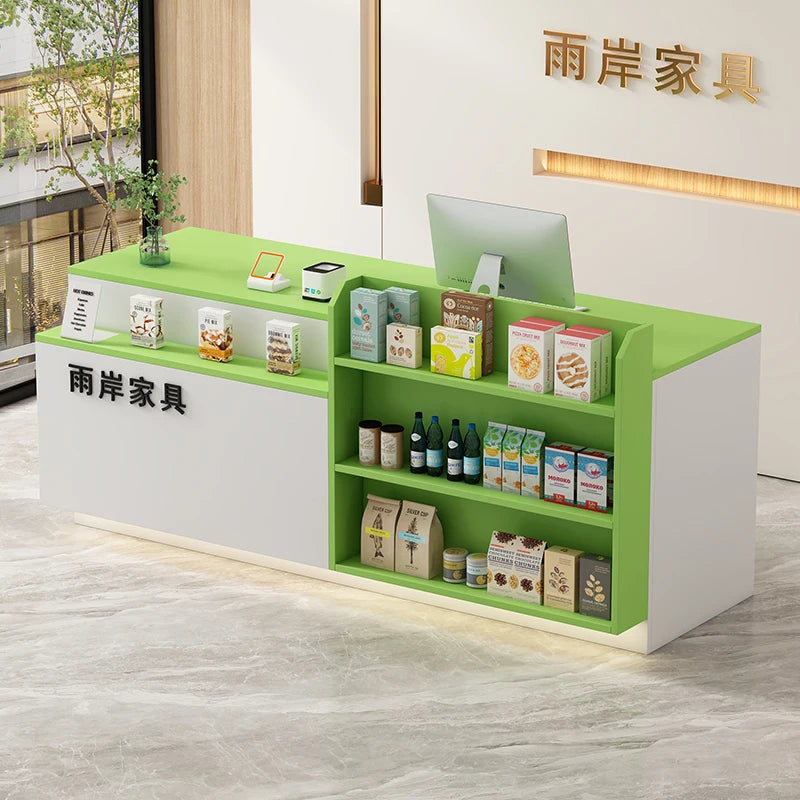 Office Bar Counter Cashier Counter Simple Custom Reception Desk Beauty Salon Escritorio De Recepcion Commercial Furniture