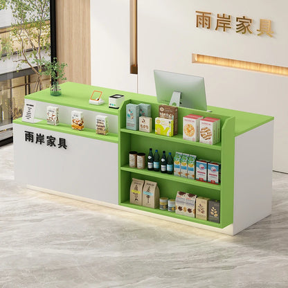 Office Bar Counter Cashier Counter Simple Custom Reception Desk Beauty Salon Escritorio De Recepcion Commercial Furniture
