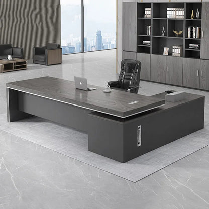 Modern Computer Office Desk Wooden Study Minimalist Save Space Interior Office Desk Fashion Meuble Bureau Ornaments Accessories