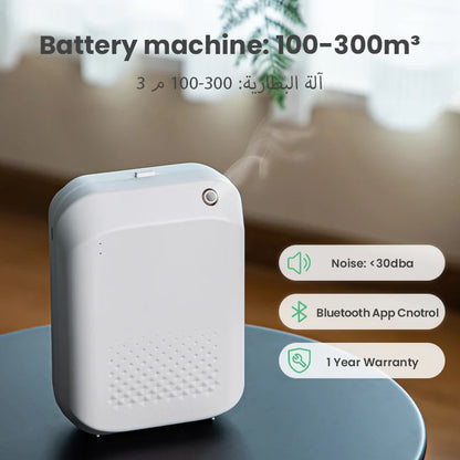 NAMSTE Battery Aromatic Oil Diffuser Electric Home Air Freshener Machine Wall Hanging Waterless Essential Oil Diffuser For Hotel