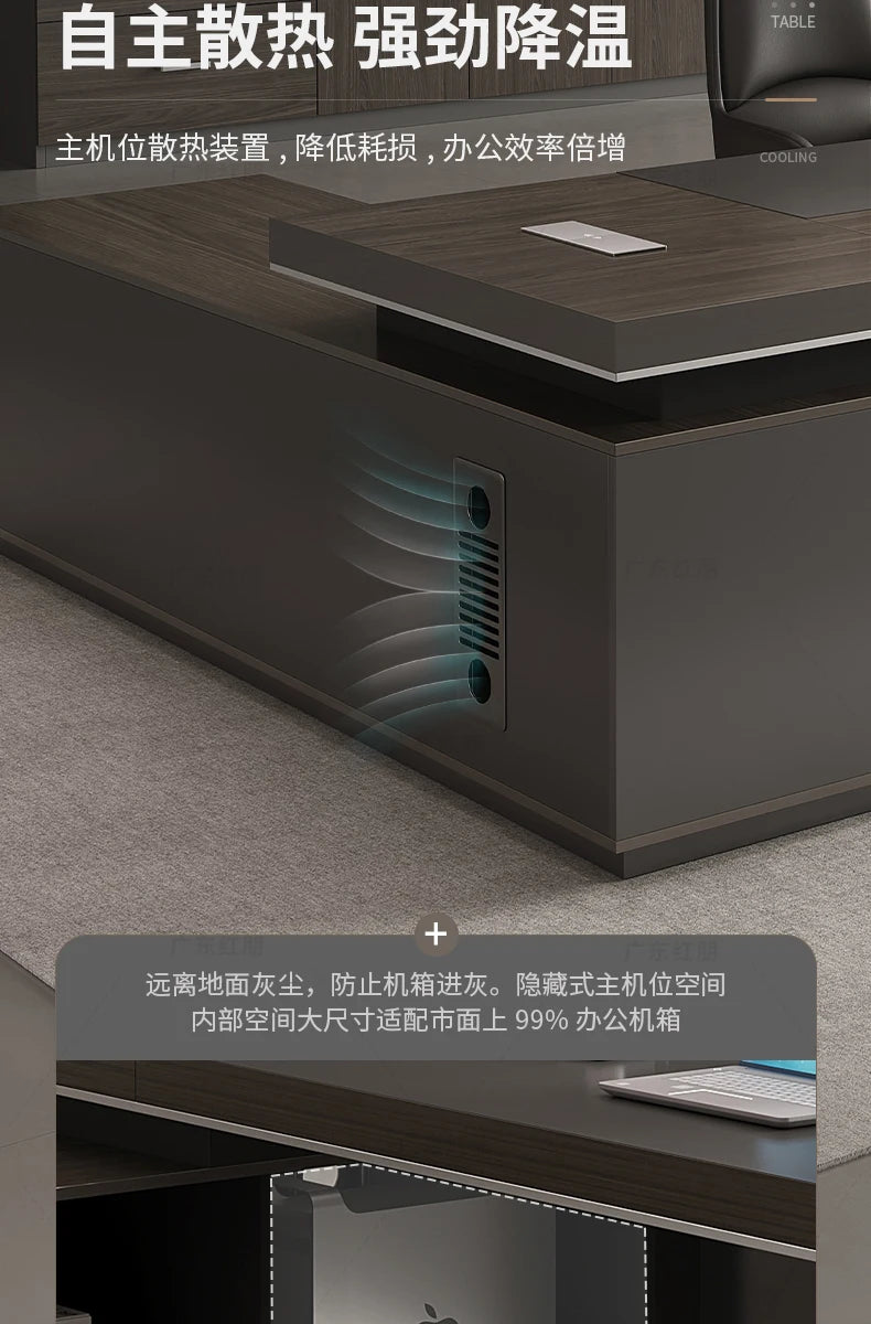 Wooden Lshaped Office Desk Modern Computer Standing Organizers Office Desk Space Saving Escritorio Oficina Postmodern Furniture