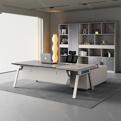 Living Room Lshaped Office Desk Luxury Design Chinese Style Fashion Office Desk Interior Escritorio Oficina Postmodern Furniture