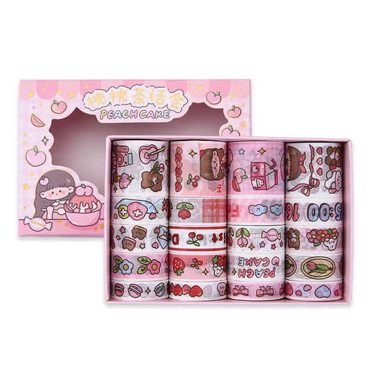20 Rolls Cute Girl Washi Tape Set, DIY Aesthetic Masking Sticker, Photo Frame Laptop Keyboard Phone Case Wall Decorative Sticker