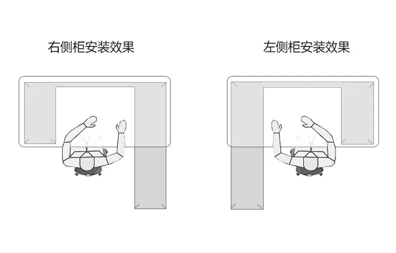 Fashion Large Size Office Desk Luxury Design Save Space Creative Computer Office Desk Executive Meuble Bureau Home Products
