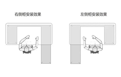 Fashion Large Size Office Desk Luxury Design Save Space Creative Computer Office Desk Executive Meuble Bureau Home Products