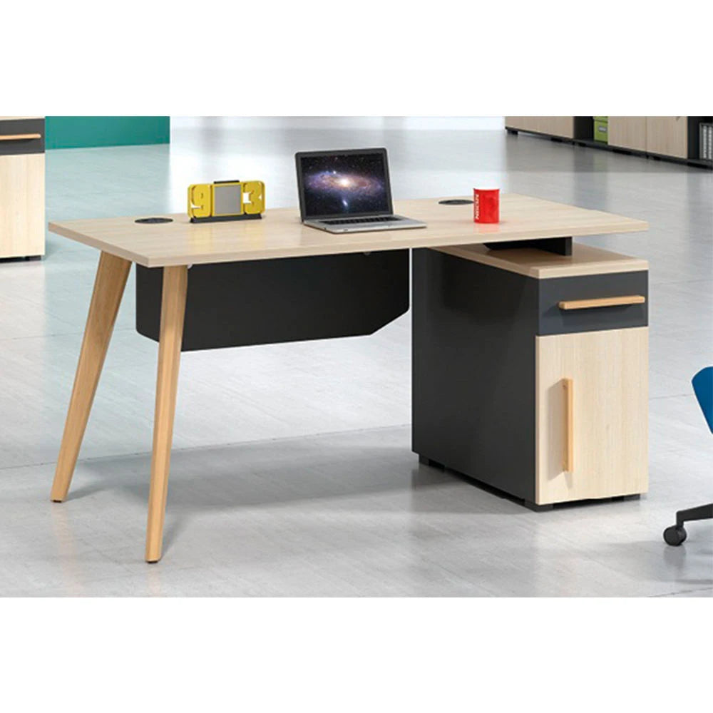 Modern Office Furniture Wooden Computer Desk with Metal Material Contemporary Scrivanie  boss office desk