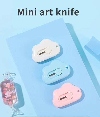3PC Mini Telescopic Practical Knife Art Knife Is Very Suitable for DIY Manual Letter Opening and Small Box Wallpaper Cutting