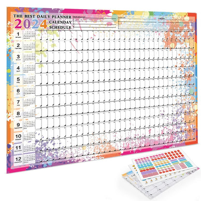 2025 Wall Hanging Calendar Kawaii Yearly Planner Sheet Memo Pad To Do List Agenda Schedule Organizer Check List Home Office